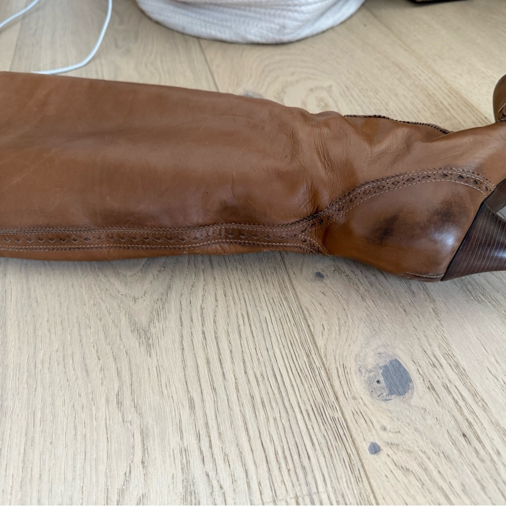 Bottega Veneta Brown Leather Tall Boots - Picture 6 of 6